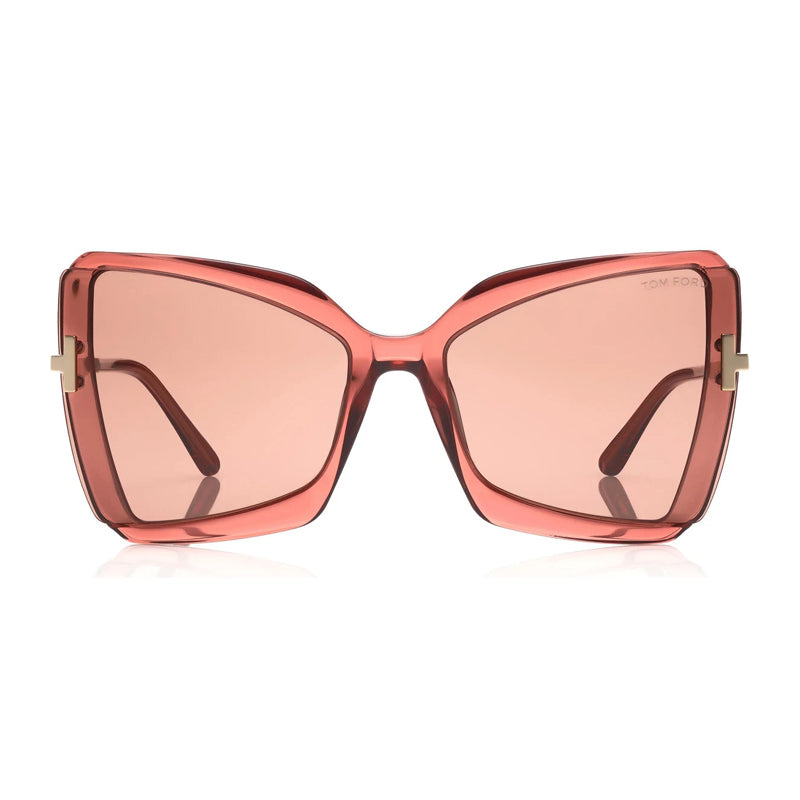 Tom Ford FT076672Y Butterfly Full Rim Sunglasses — Pink, view 2