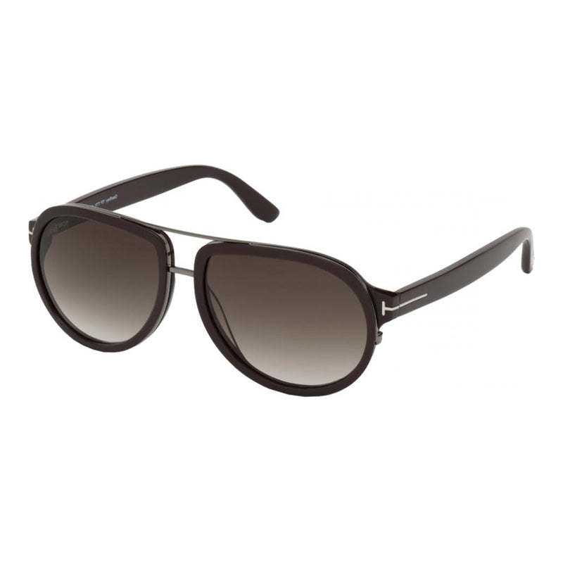 Tom Ford FT077948B Aviator Full Rim Sunglasses — Brown by Tom Ford