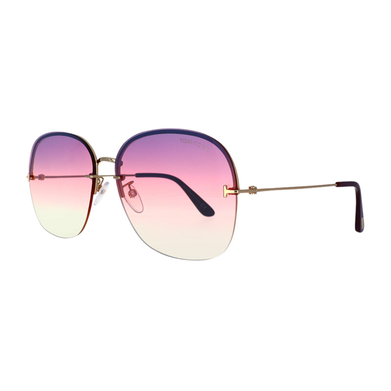 Tom Ford FT0794-H28Z Purple Gradient Lens Sunglasses — Gold by Tom Ford