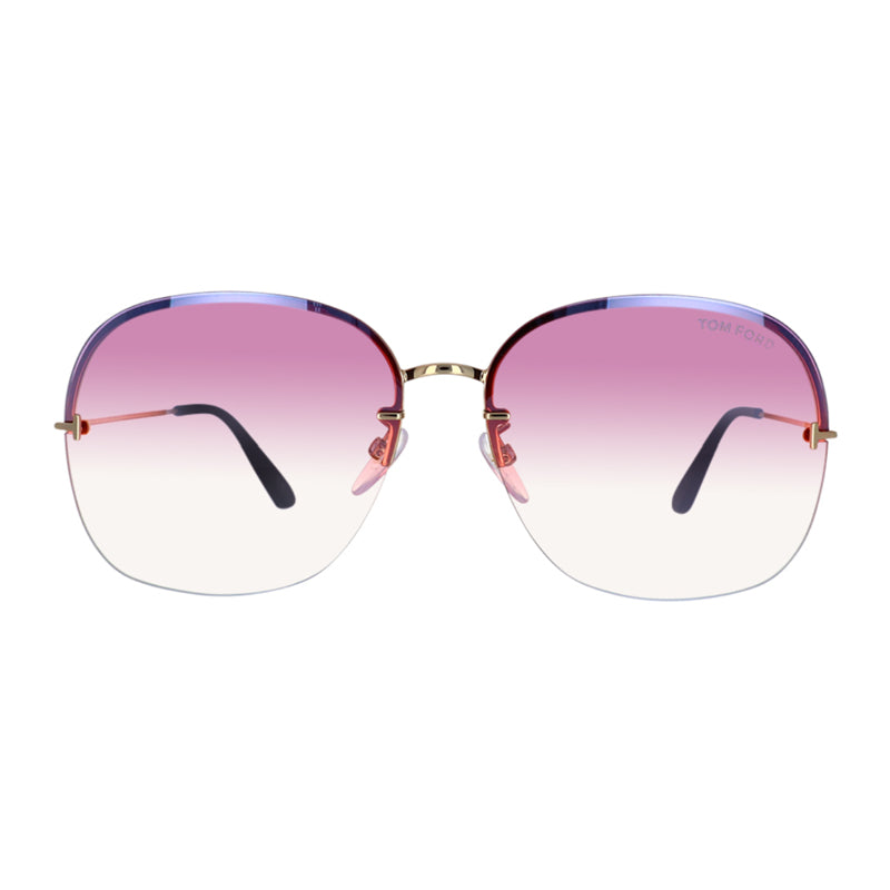 Tom Ford FT0794-H28Z Purple Gradient Lens Sunglasses — Gold, view 2