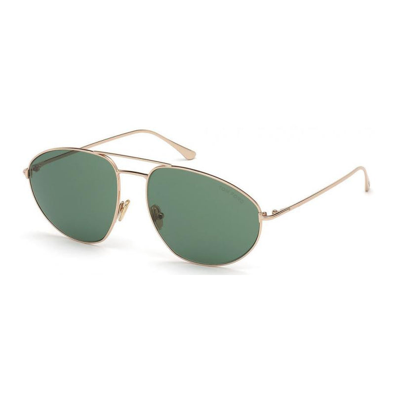 Tom Ford FT079628N Aviator Full Rim Sunglasses — Rose gold by Tom Ford