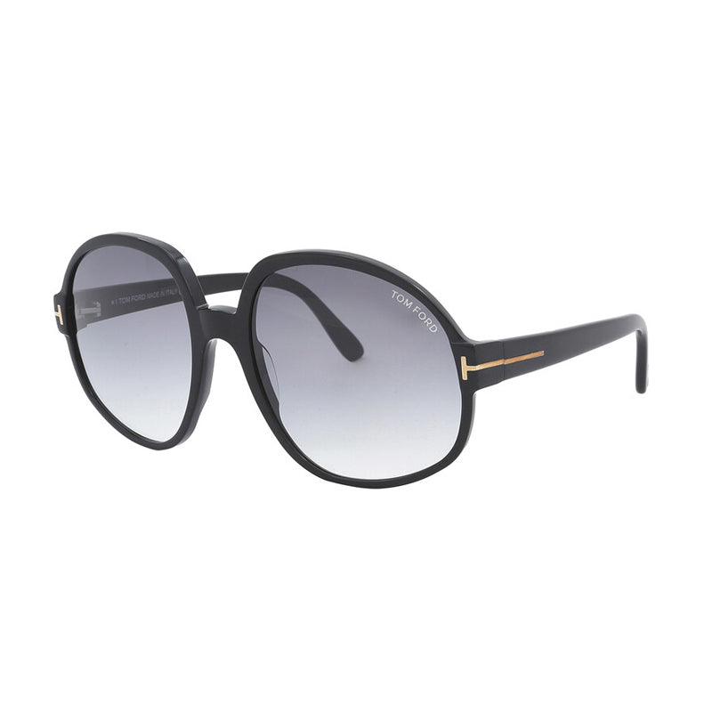 Tom Ford FT099101B Oval Gradient Lens Sunglasses — Black by Tom Ford