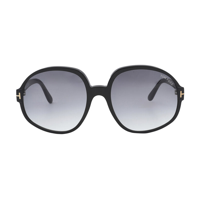 Tom Ford FT099101B Oval Gradient Lens Sunglasses — Black, view 2