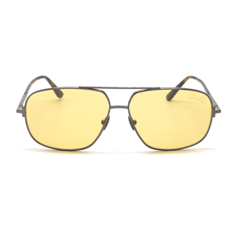 Tom Ford FT109608E Aviator Full Rim Sunglasses — Gray, view 2