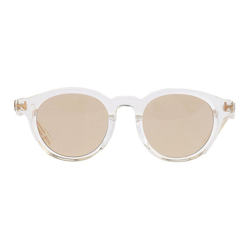 Tom Ford FT1123-D26E Clear Acetate Frame Sunglasses — Brown, view 2
