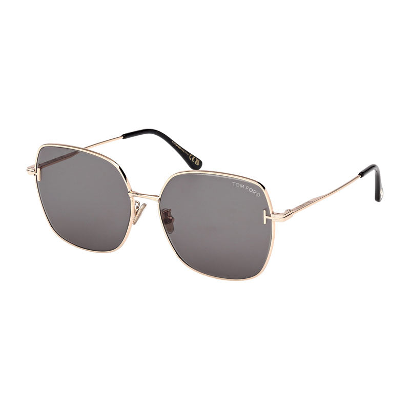 Tom Ford FT1250-K28A Square Full Rim Sunglasses — Rose gold by Tom Ford