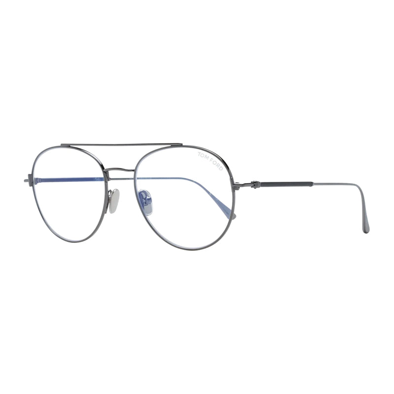 Tom Ford FT5657-B012 Metal Aviator Frame Eyeglasses — Gray by Tom Ford