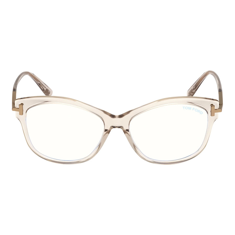 Tom Ford FT5705-B045 Clear Blue-Light Block Lenses Eyeglasses — Brown, view 2