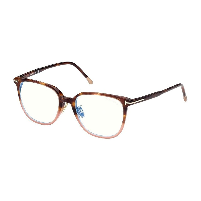 Tom Ford FT5778-D-B055 Blue Light Block Lens Eyeglasses — Brown by Tom Ford