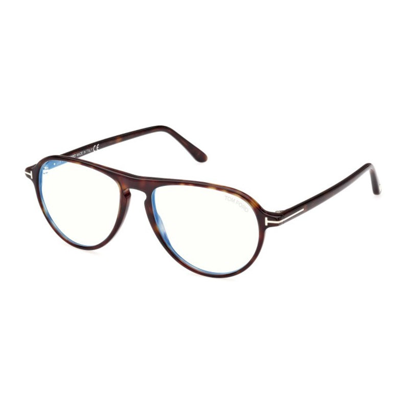 Tom Ford FT5869-B052 Dark Havana Aviator Frame Eyeglasses — Brown by Tom Ford