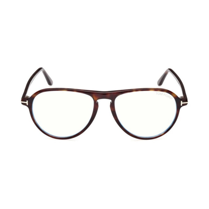 Tom Ford FT5869-B052 Dark Havana Aviator Frame Eyeglasses — Brown, view 2