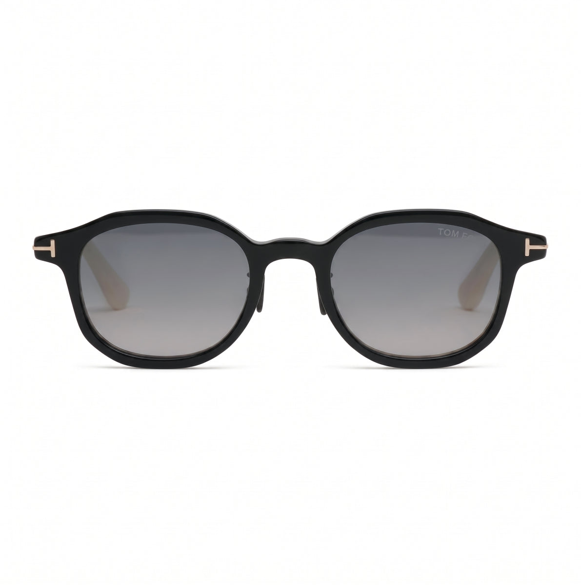 Tom Ford Square Full Rim Sunglasses — Black, view 2