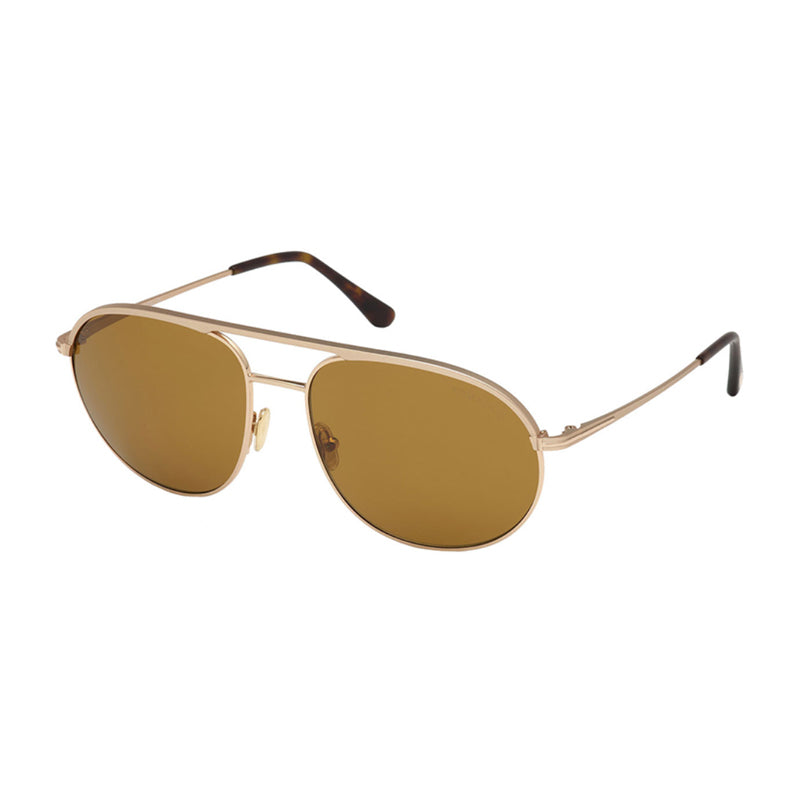 Tom Ford Aviator Full Rim Sunglasses — Gold by Tom Ford