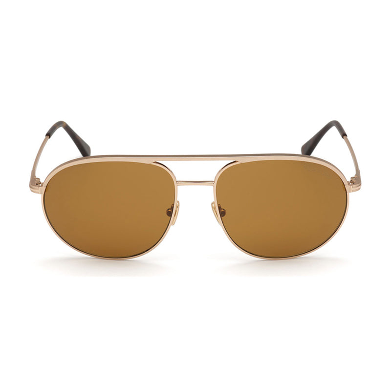 Tom Ford Aviator Full Rim Sunglasses — Gold, view 2
