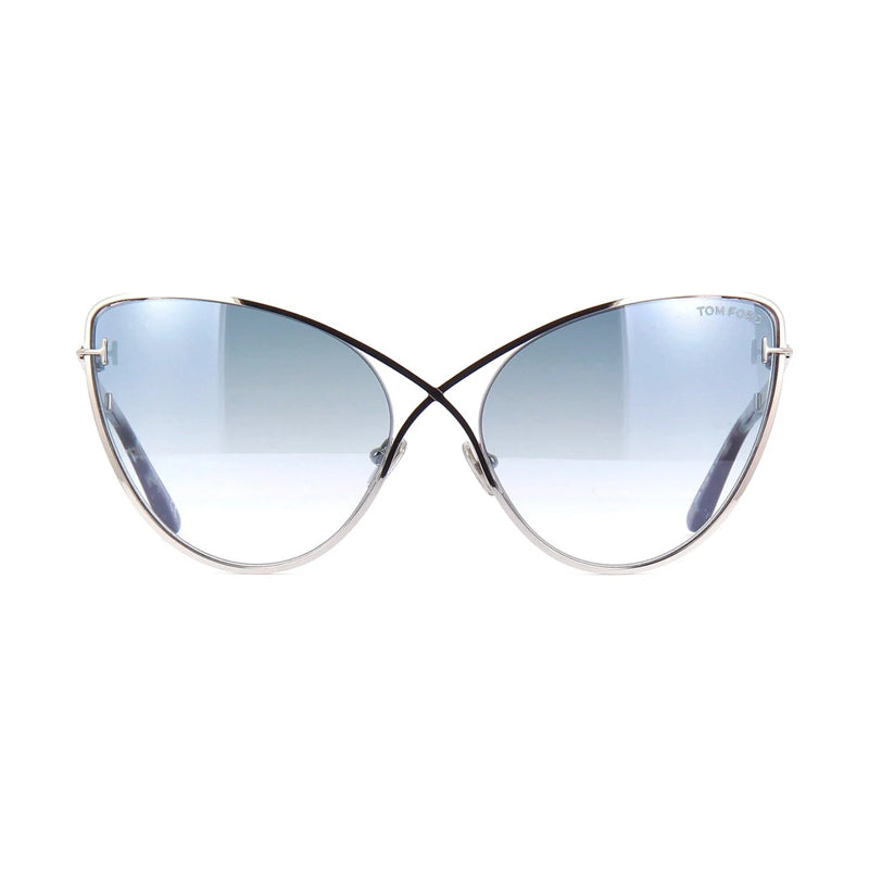 Tom Ford Cat-Eye Full Rim Sunglasses — Silver, view 2