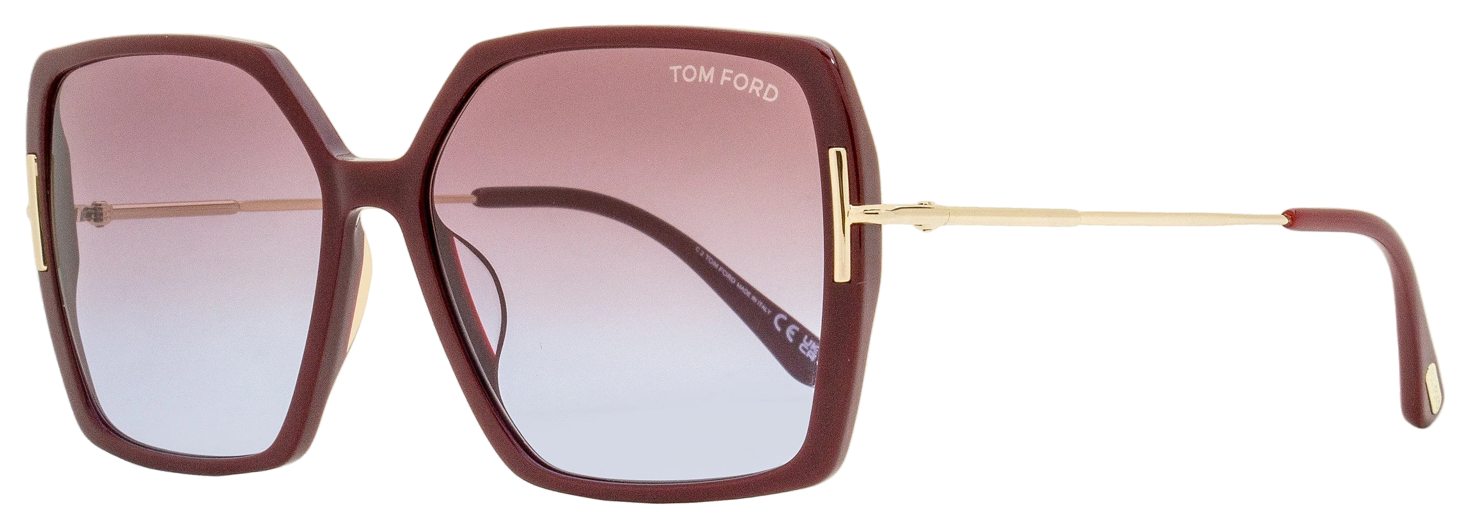 Tom Ford TF1039 Butterfly Square Sunglasses — Bordeaux by Tom Ford