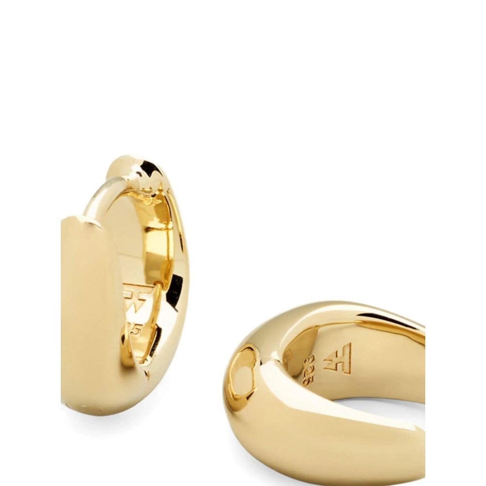 Tom Wood Huggie Earrings — Gold, view 2