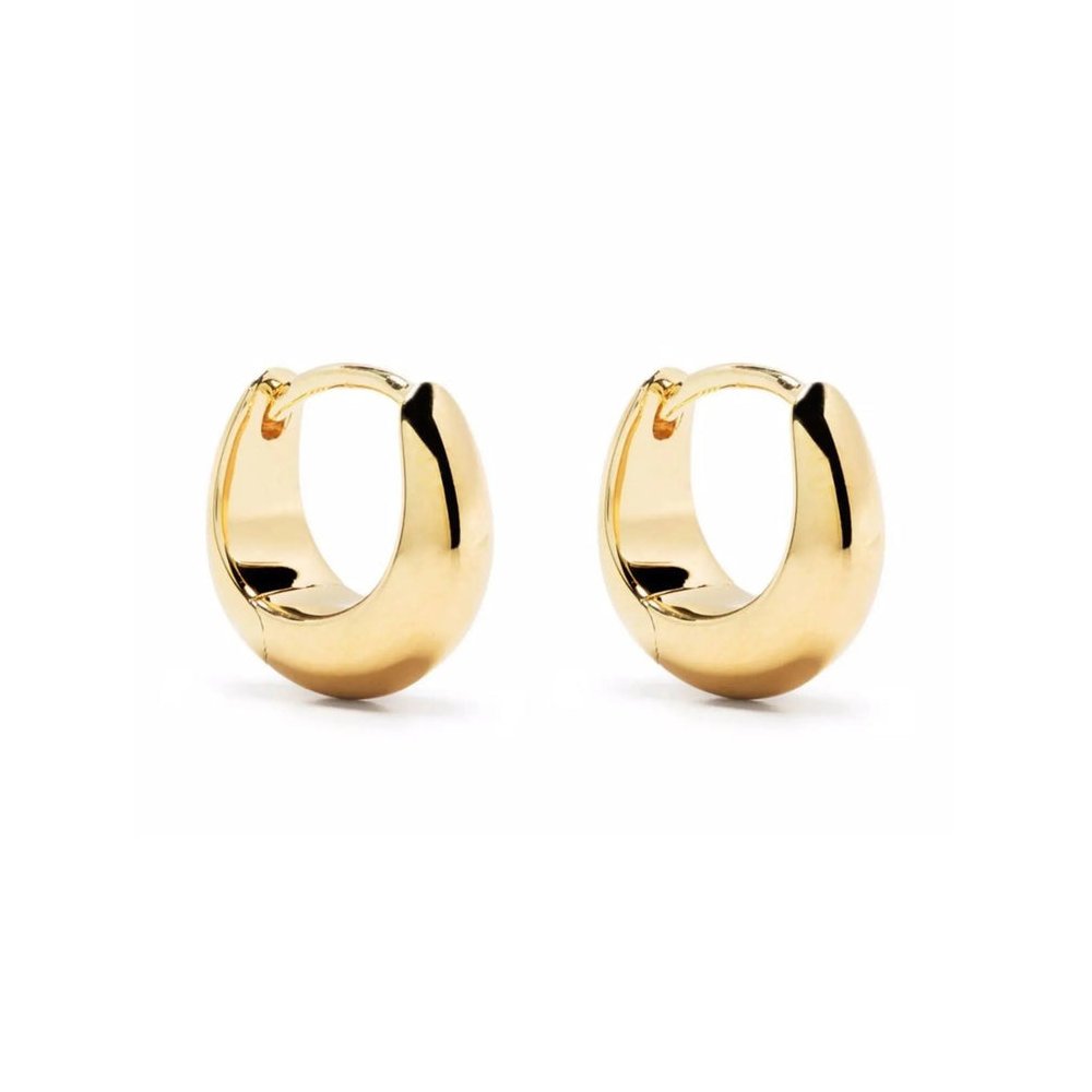 Tom Wood Huggie Earrings — Gold, view 3
