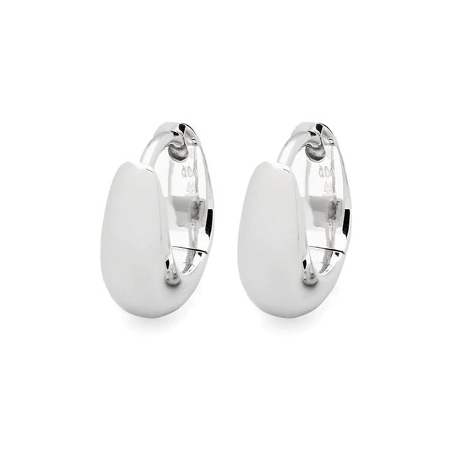 Tom Wood Huggie Huggie Hoop Earrings — Silver by Tom Wood