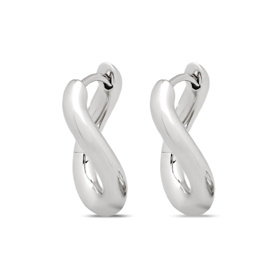 Tom Wood River Hoop Earrings — Silver by Tom Wood