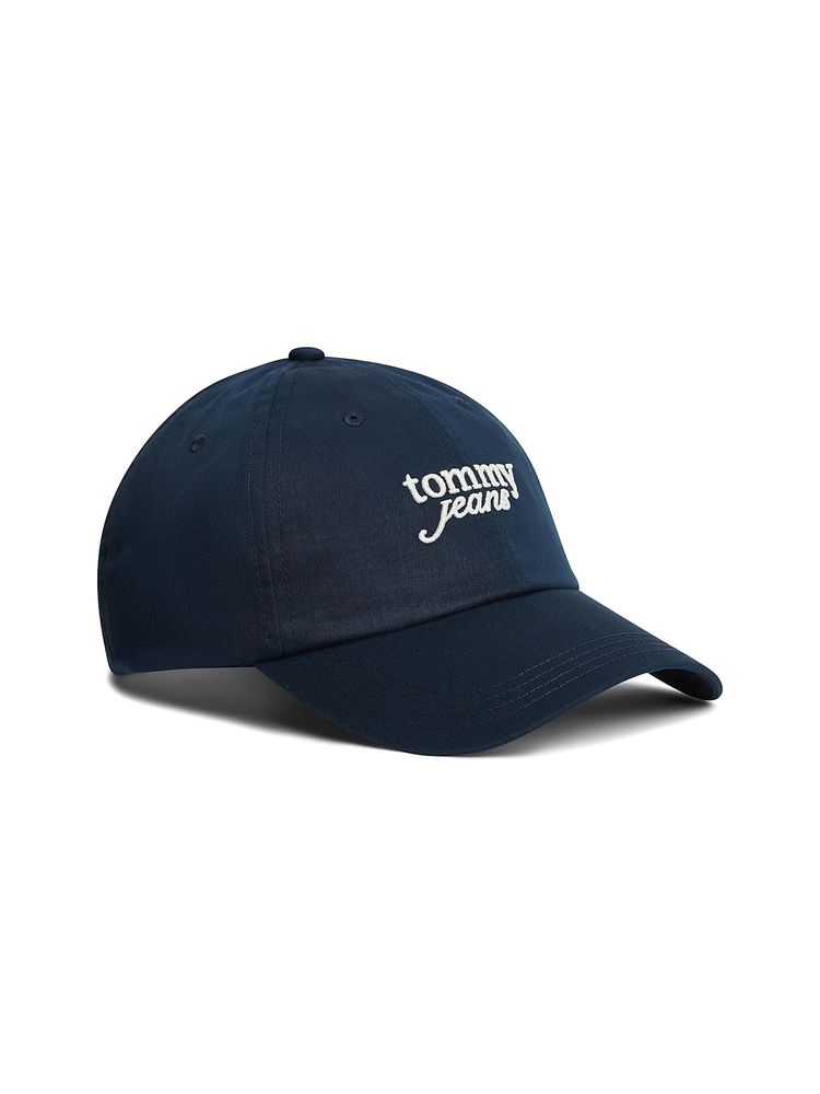 Tommy Hilfiger AW0AW18358 Script Logo Baseball Cap — Navy by Tommy Hilfiger