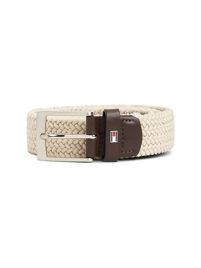 Tommy Hilfiger Elastic Woven Belt — Beige, view 4