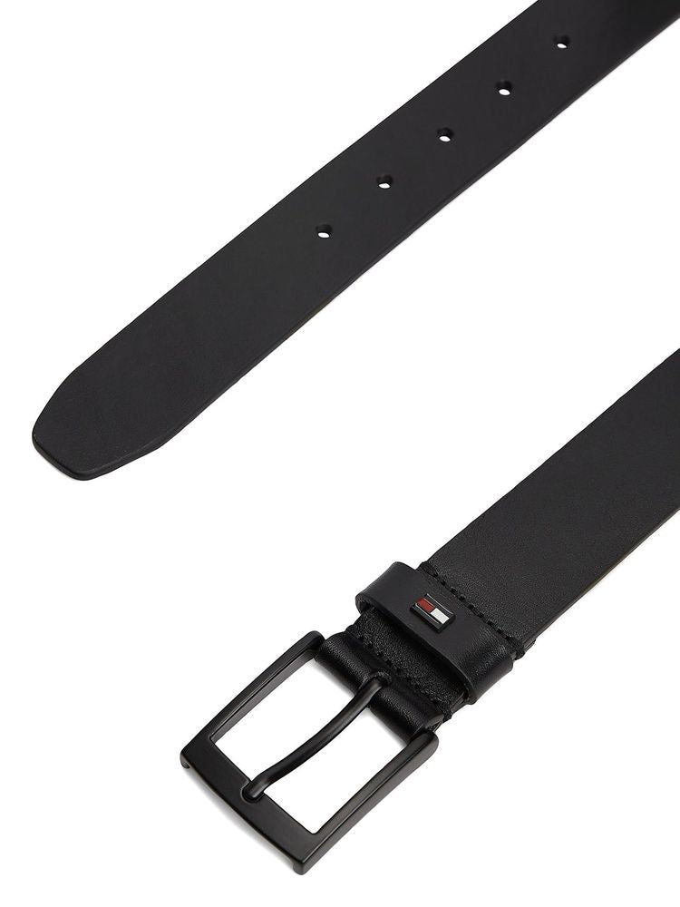 Tommy Hilfiger Cow Full Grain Leather Belt — Black, view 2