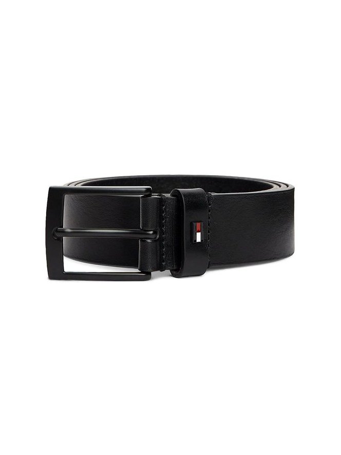 Tommy Hilfiger Cow Full Grain Leather Belt — Black, view 5