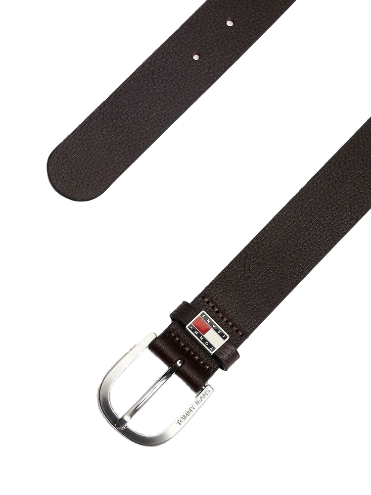 Tommy Hilfiger Buffalo Full Grain Leather Belt — Brown, view 2