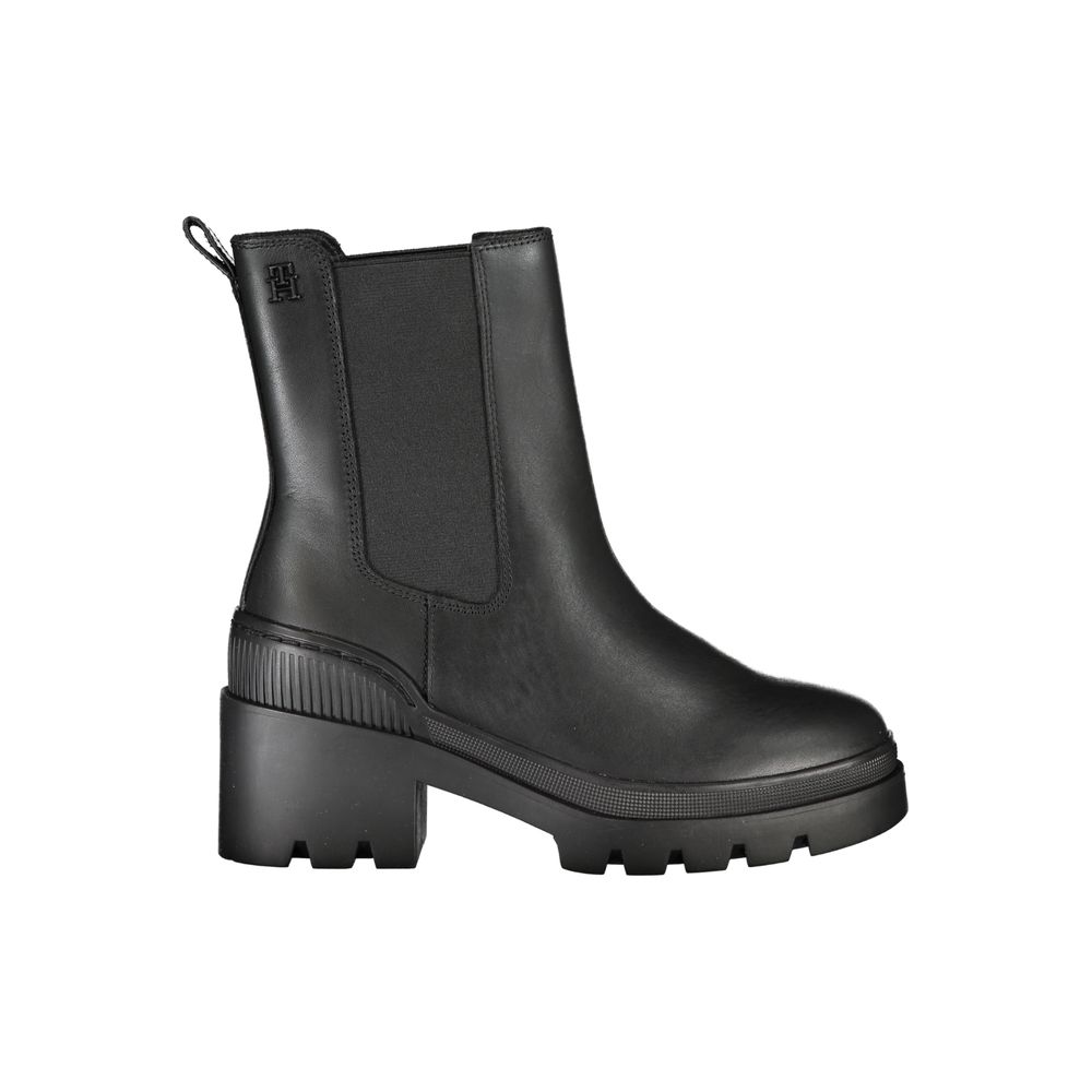 Tommy Hilfiger Chelsea-Style Block Heel Boot — Black by Tommy Hilfiger