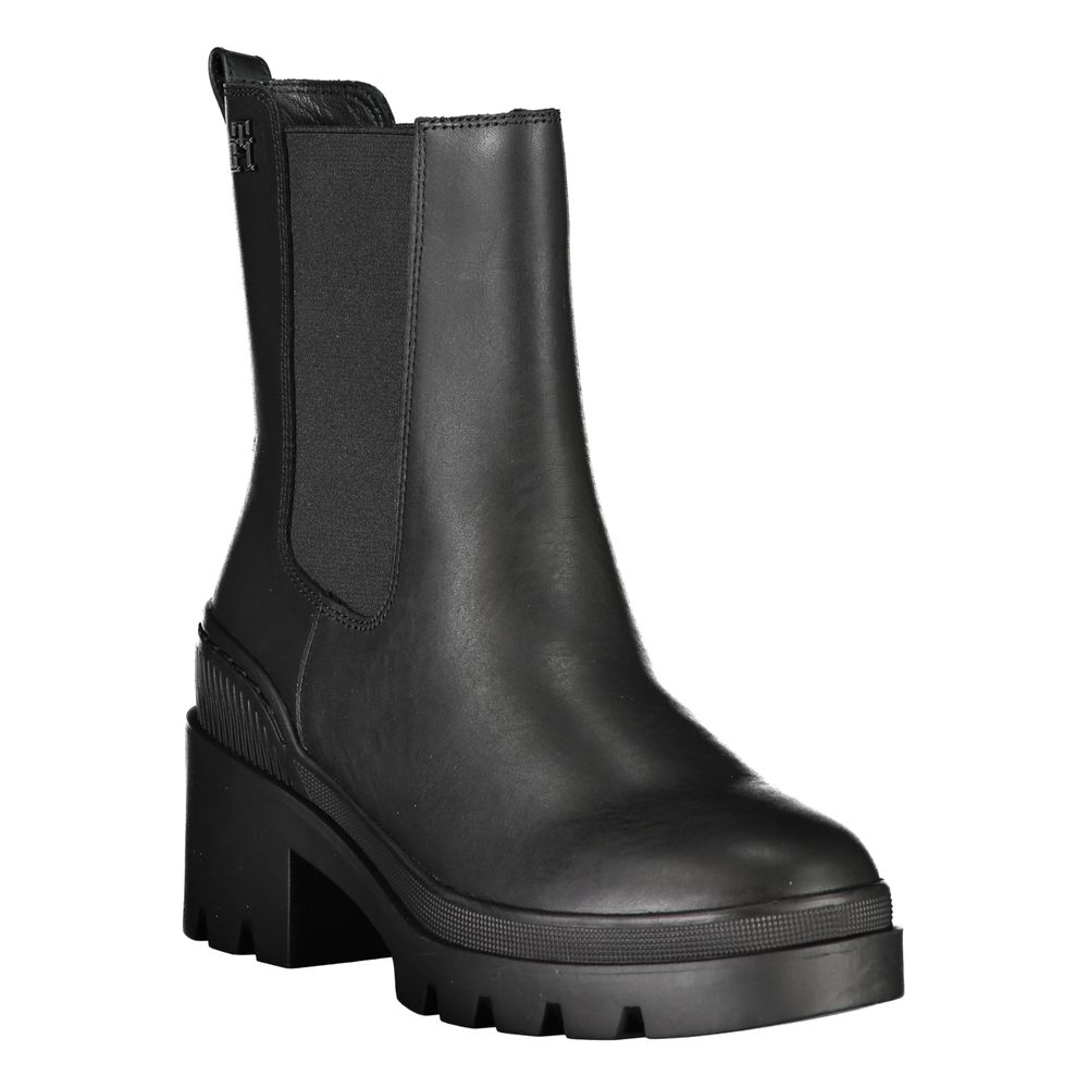 Tommy Hilfiger Chelsea-Style Block Heel Boot — Black, view 2