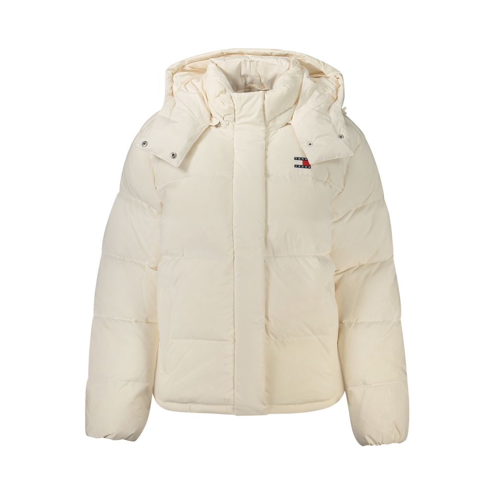 Tommy Hilfiger Removable Hood Down Jacket — White, view 2