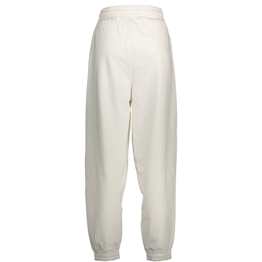 Tommy Hilfiger Logo-Embroidered Cotton Joggers — White, view 2