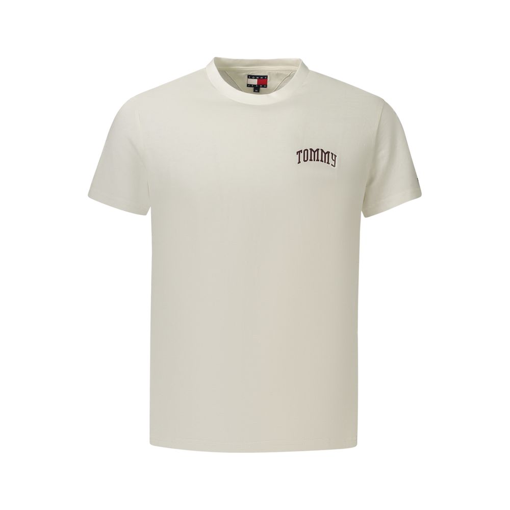Tommy Hilfiger Logo-Embroidered Cotton T-Shirt — White by Tommy Hilfiger