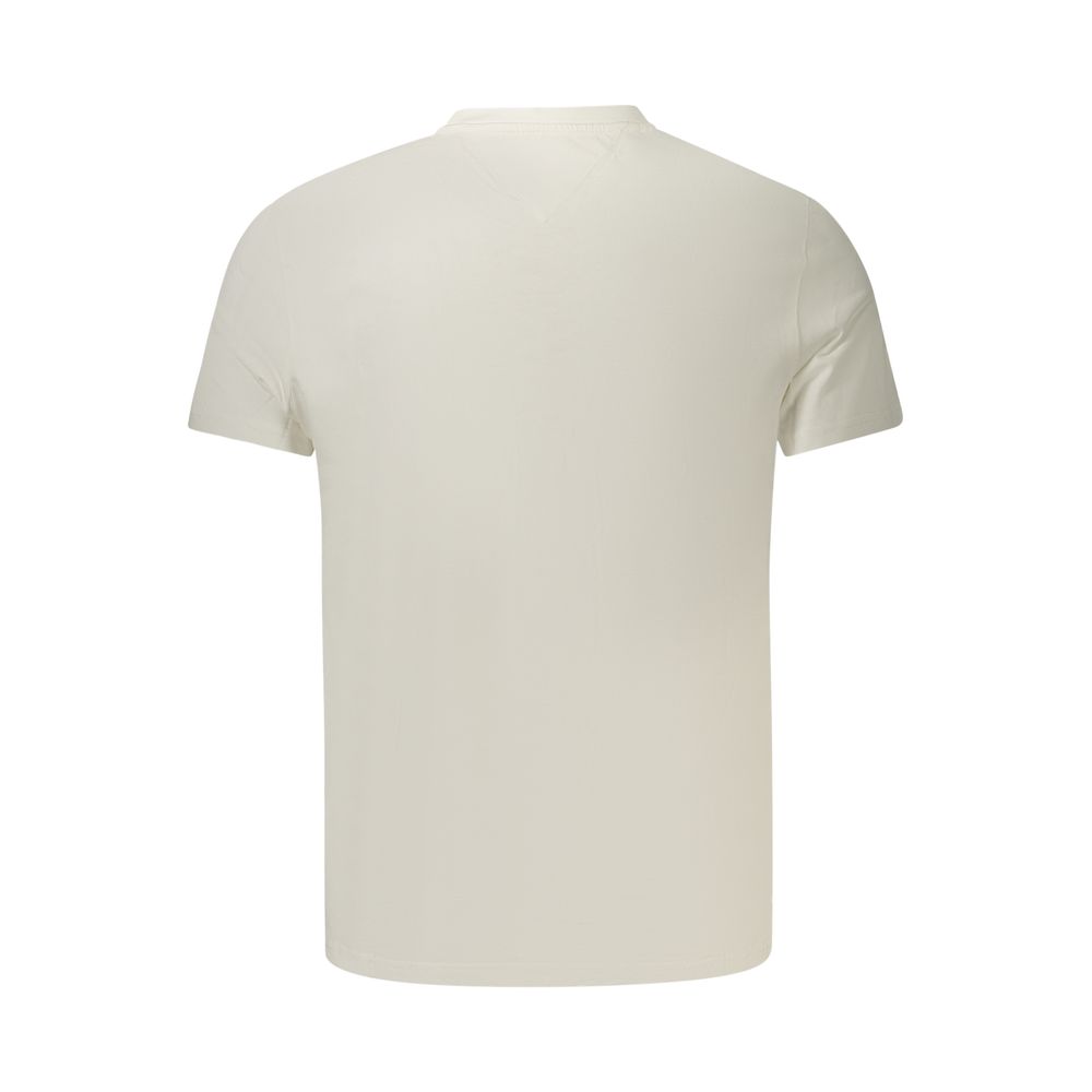 Tommy Hilfiger Logo-Embroidered Cotton T-Shirt — White, view 2