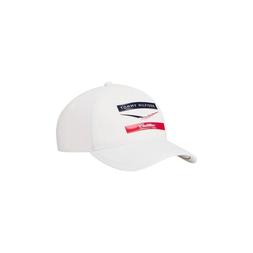 Tommy Hilfiger TO18865900008RO Recycled Polyester Baseball Cap — White by Tommy Hilfiger