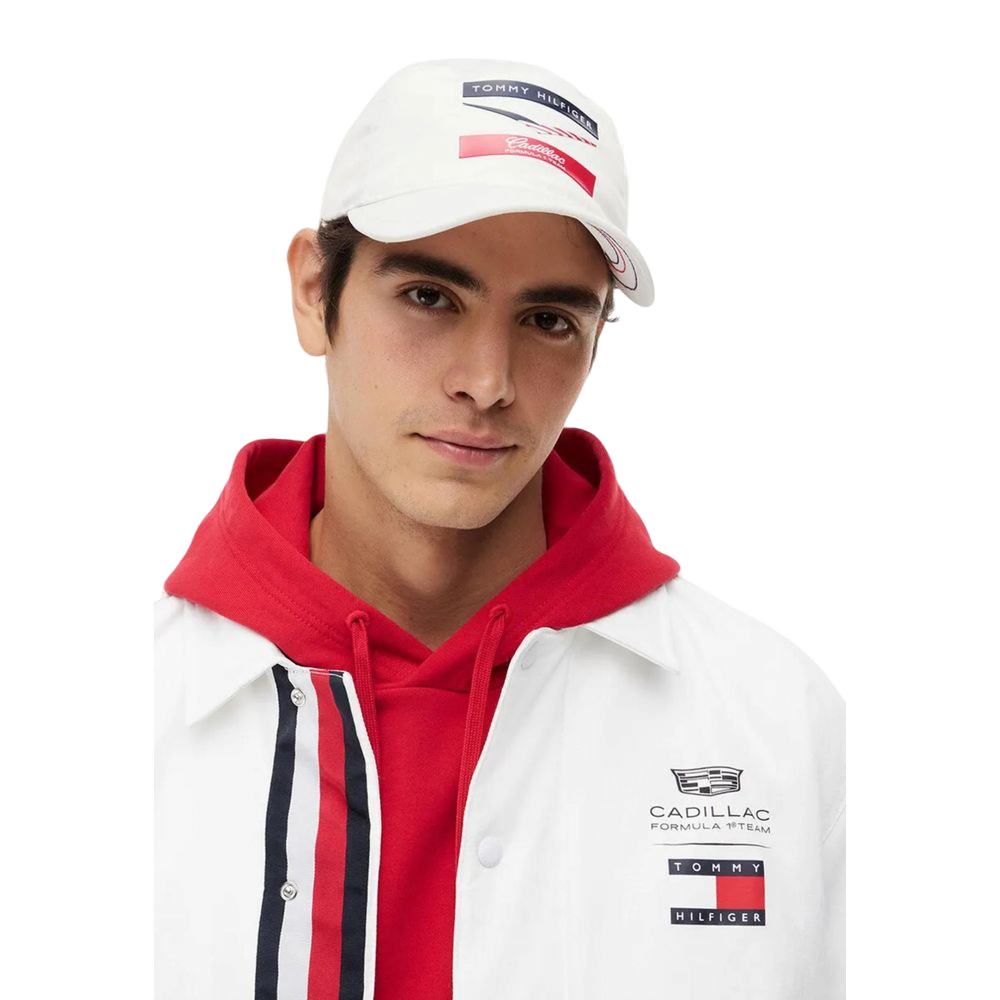 Tommy Hilfiger TO18865900008RO Recycled Polyester Baseball Cap — White, view 4