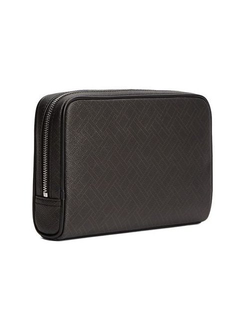 Tommy Hilfiger TH Flag Monogram Travel Wallet — Black, view 2
