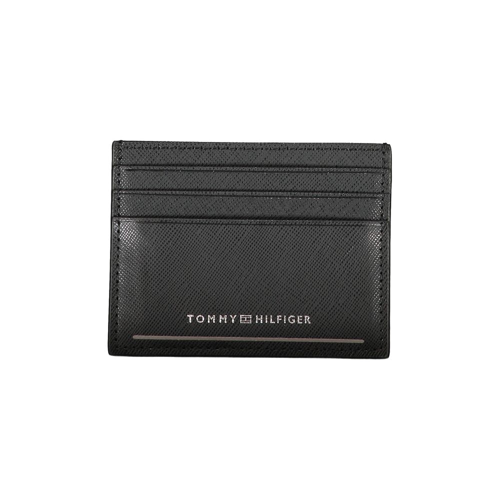 Tommy Hilfiger Textured Leather Wallet — Black by Tommy Hilfiger