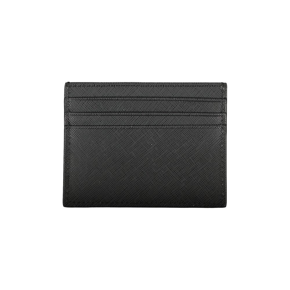 Tommy Hilfiger Textured Leather Wallet — Black, view 2