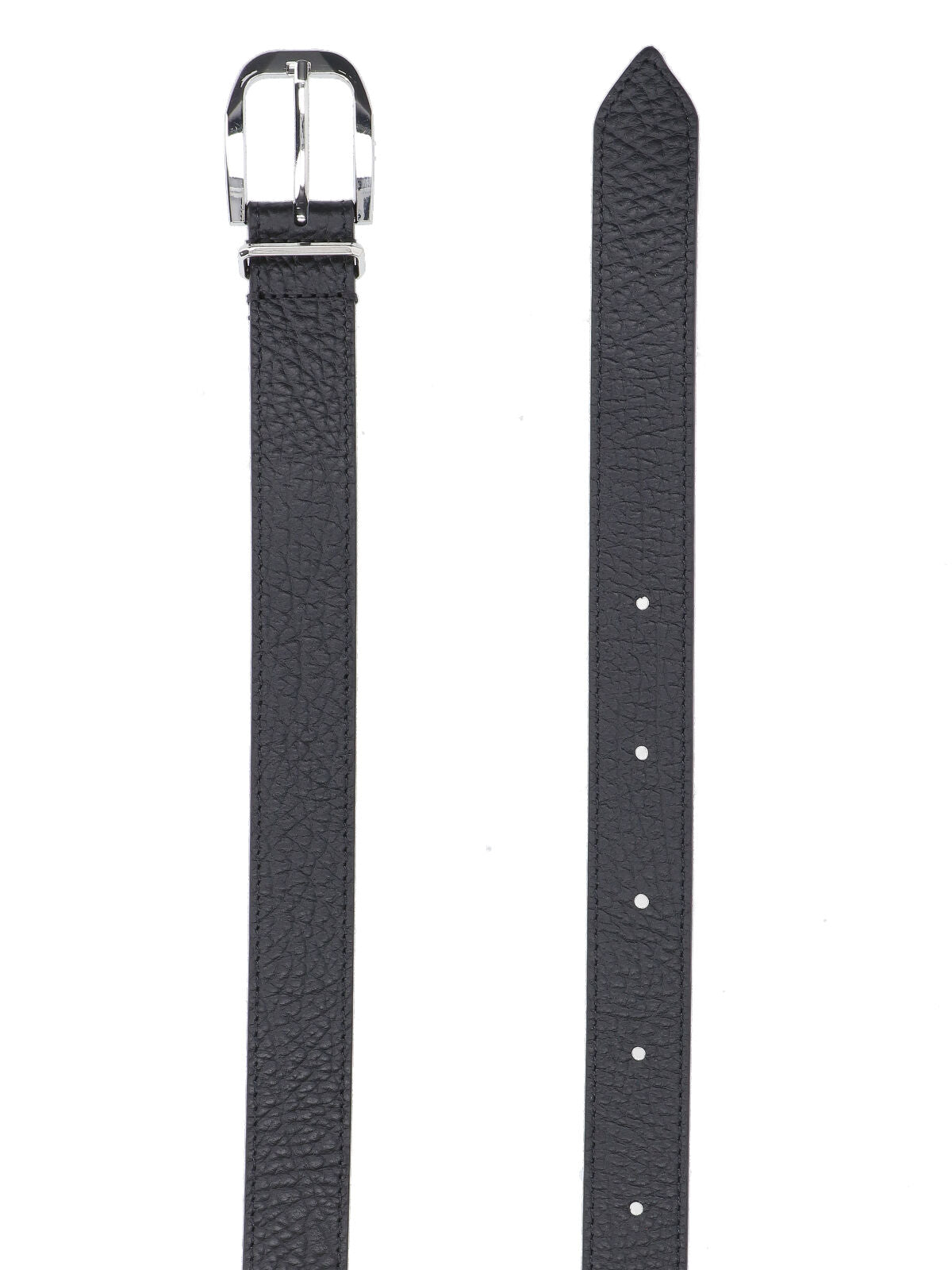 Tonywack Pebbled Leather Belt — Black, view 2