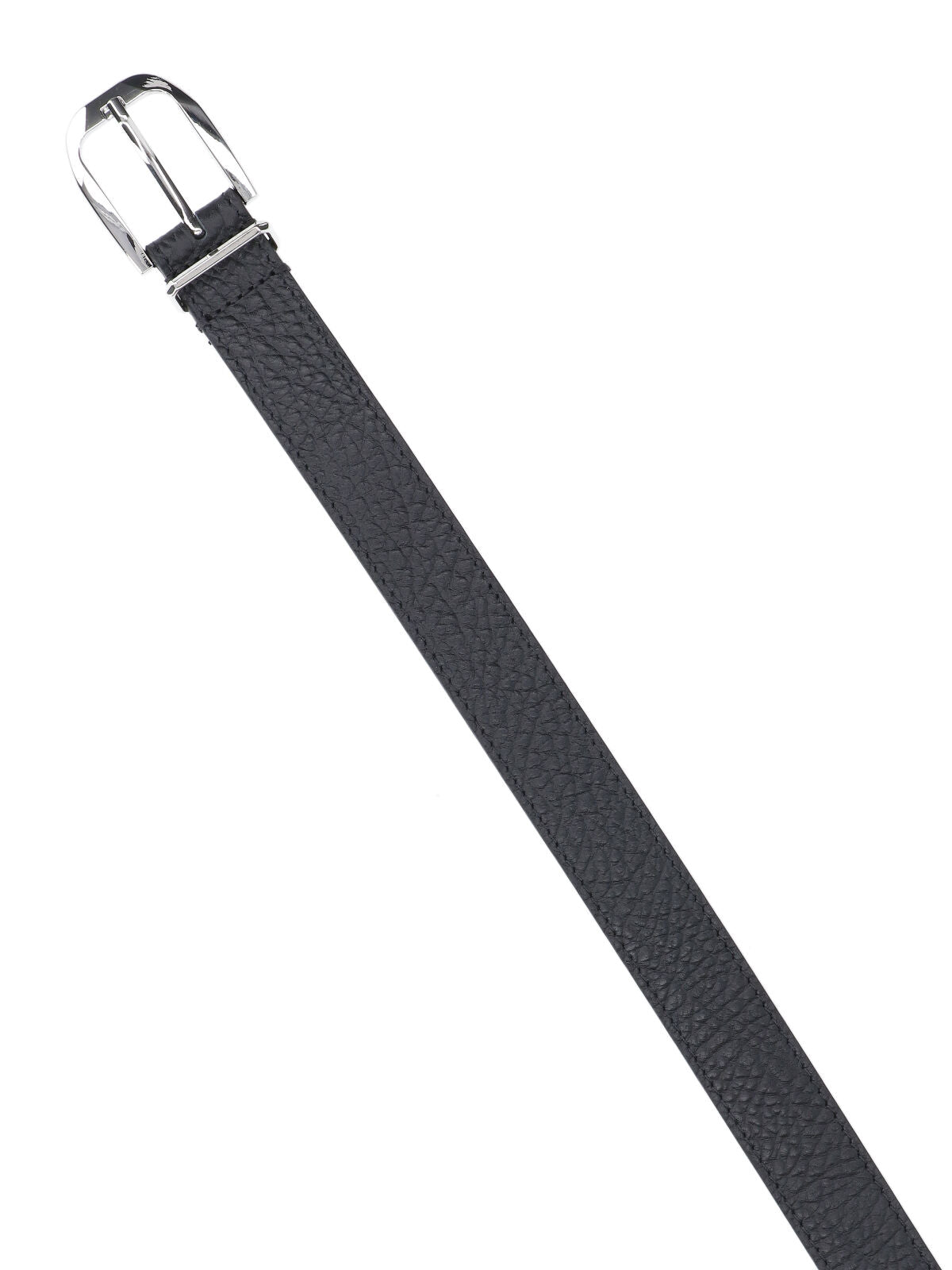Tonywack Pebbled Leather Belt — Black, view 3