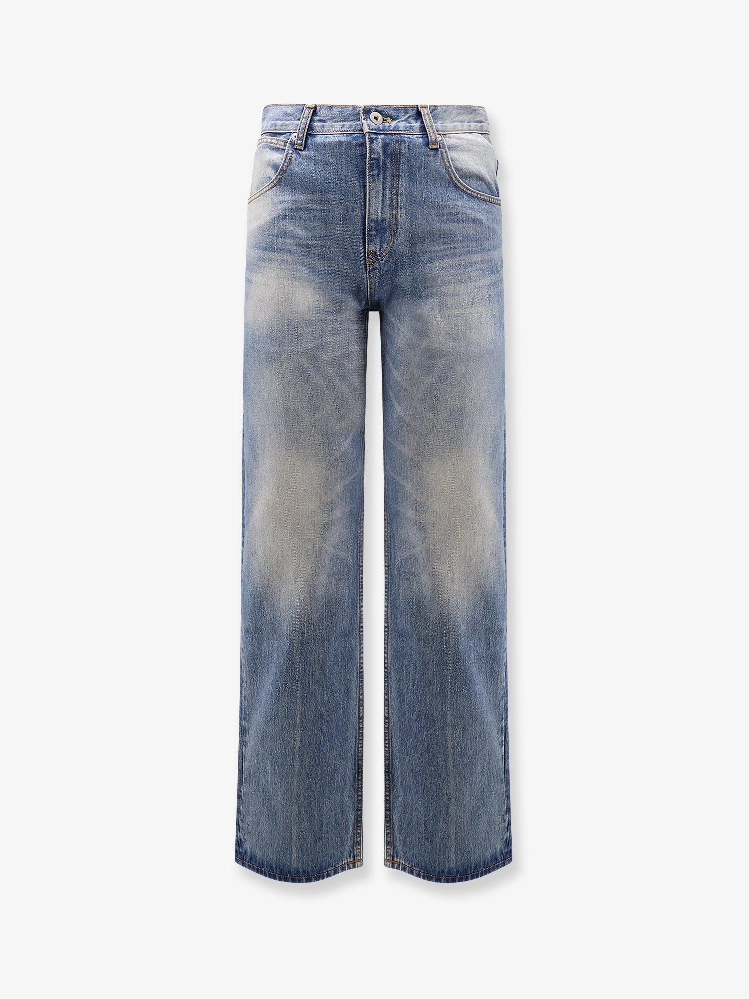 Tonywack Flared Leg Cotton Jeans — Blue by Tonywack