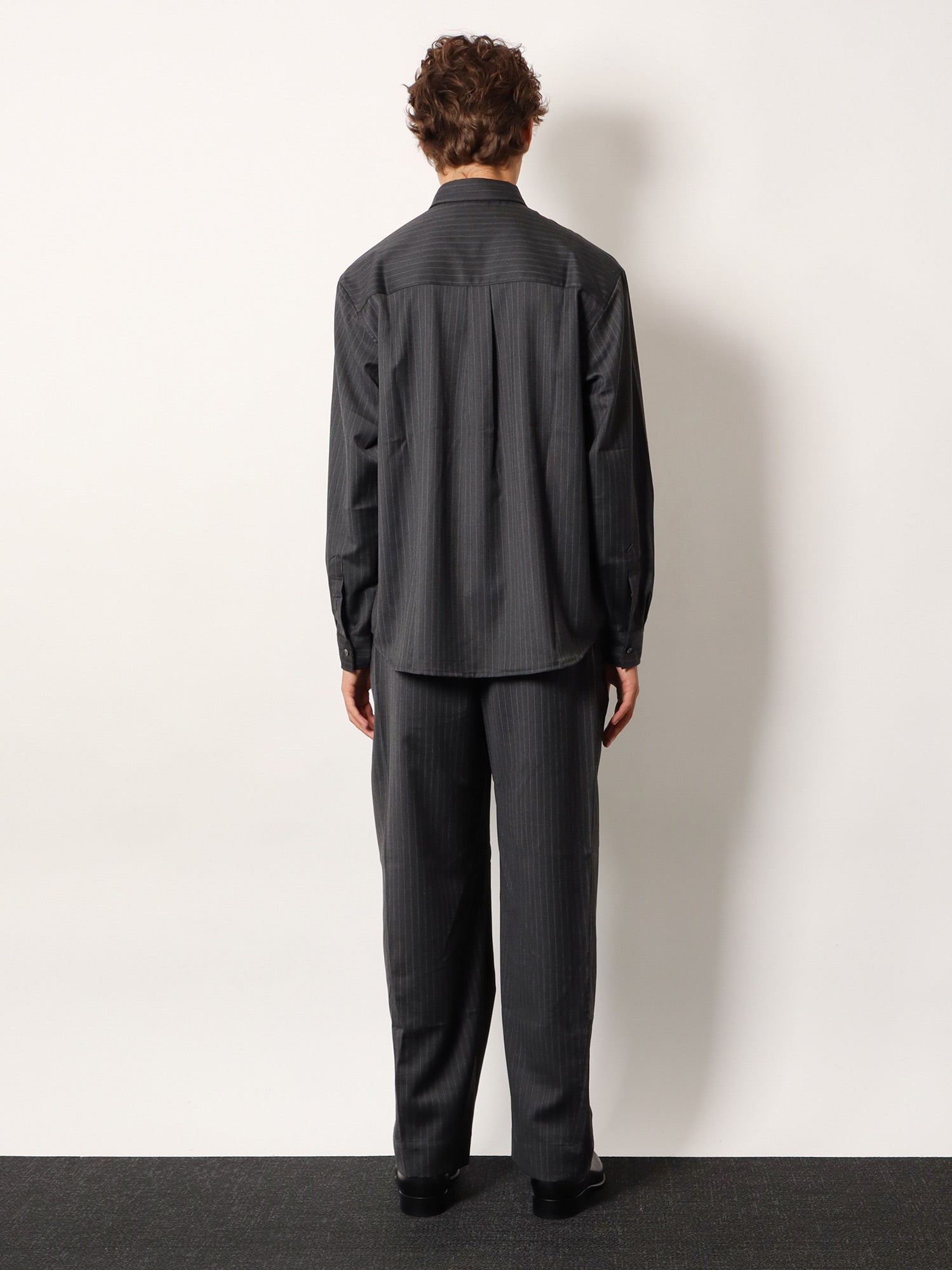 Tonywack Striped Wool Blend Shirt — Gray, view 4