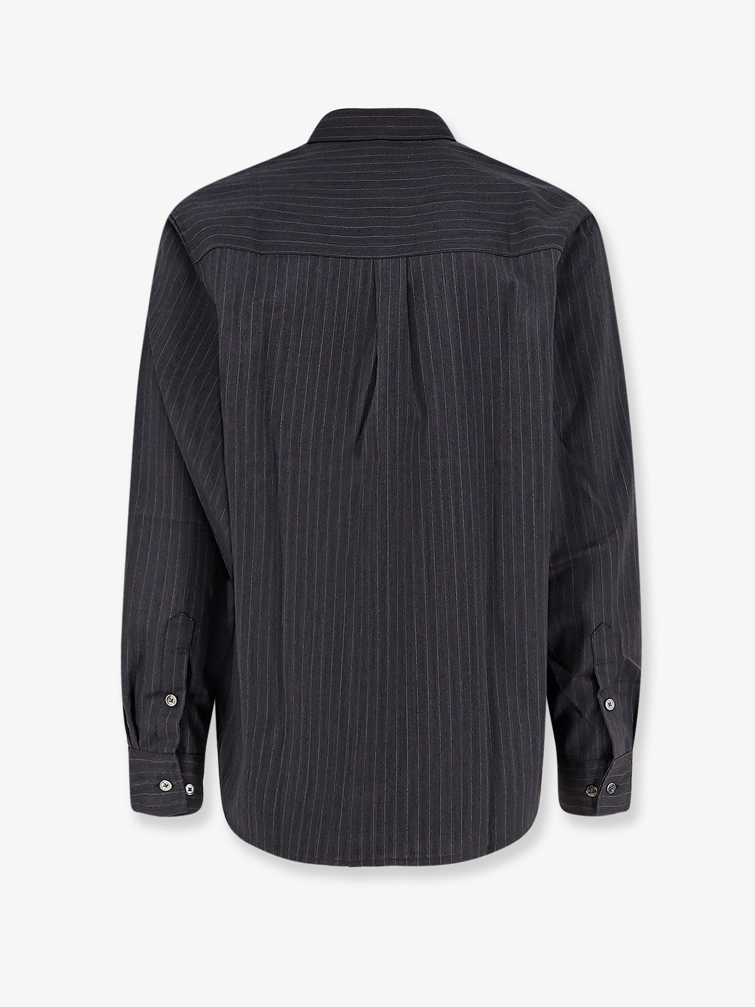 Tonywack Striped Wool Blend Shirt — Gray, view 5