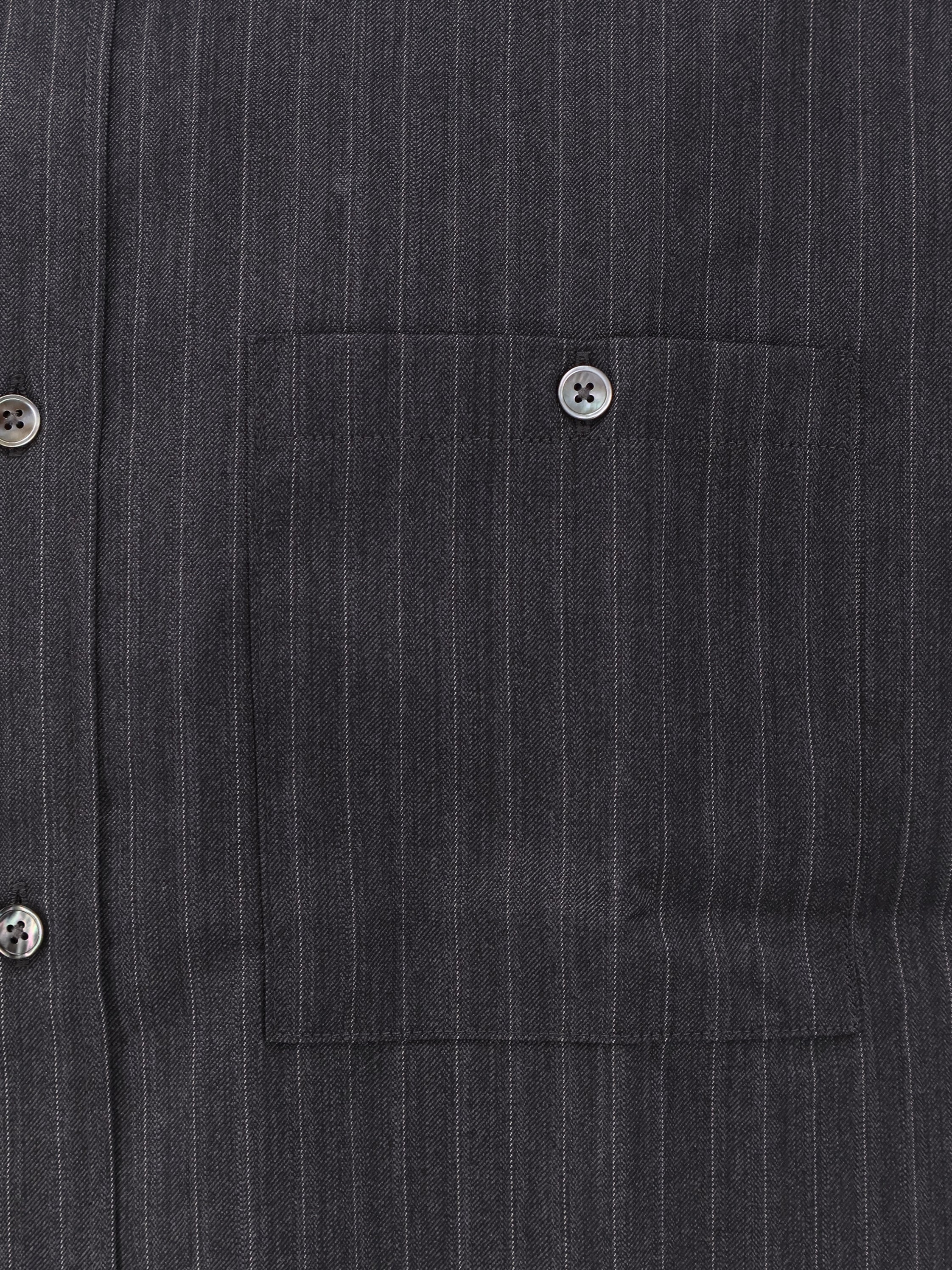 Tonywack Striped Wool Blend Shirt — Gray, view 6