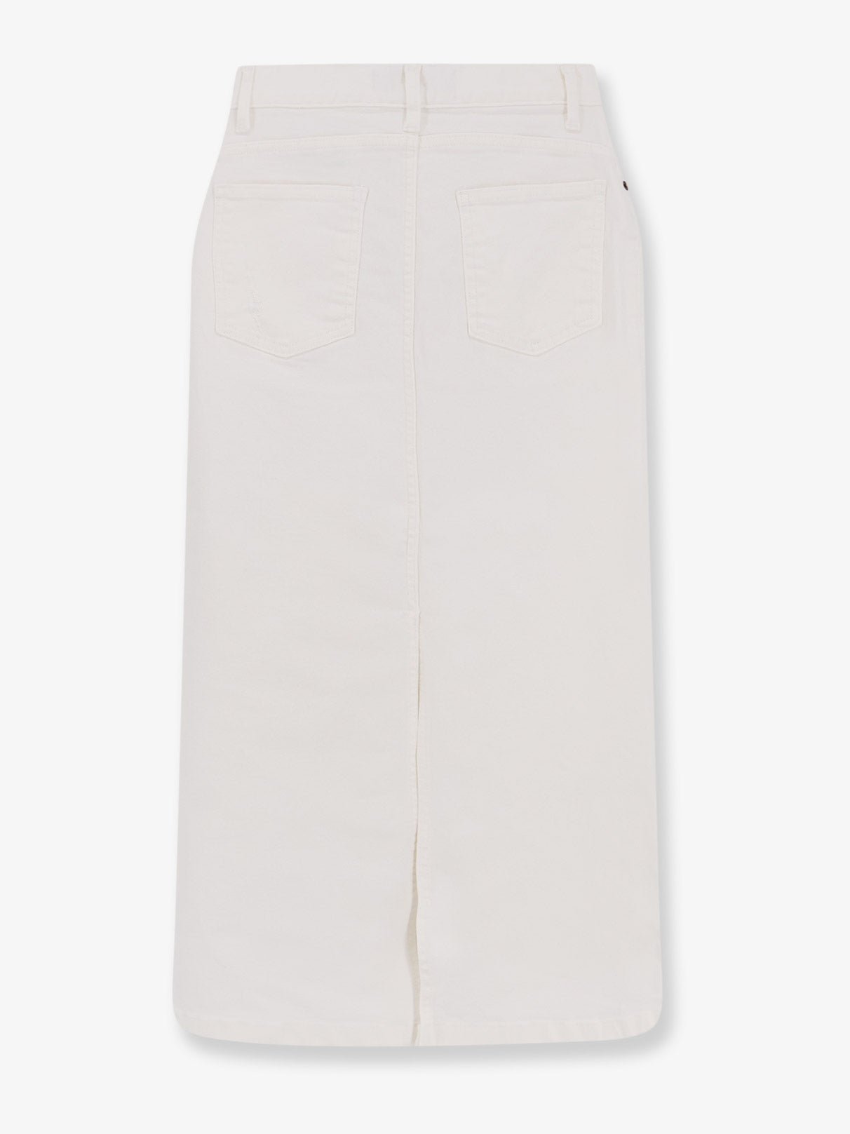 Tonywack Cotton Maxi with Ripped Detail Skirt — White, view 2
