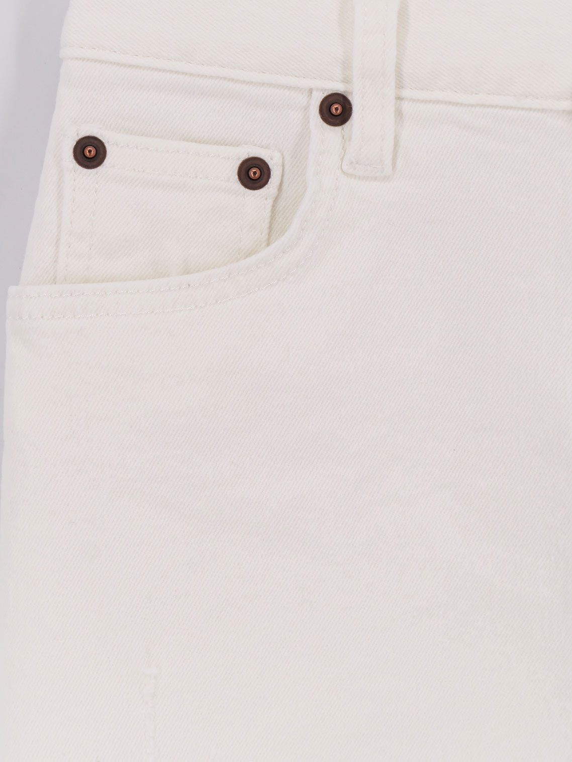 Tonywack Cotton Maxi with Ripped Detail Skirt — White, view 3