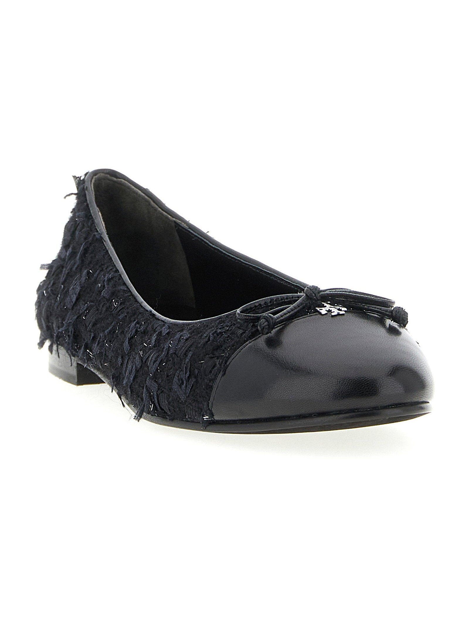 Tory Burch Cap-Toe Ballet Flat — Black, view 2