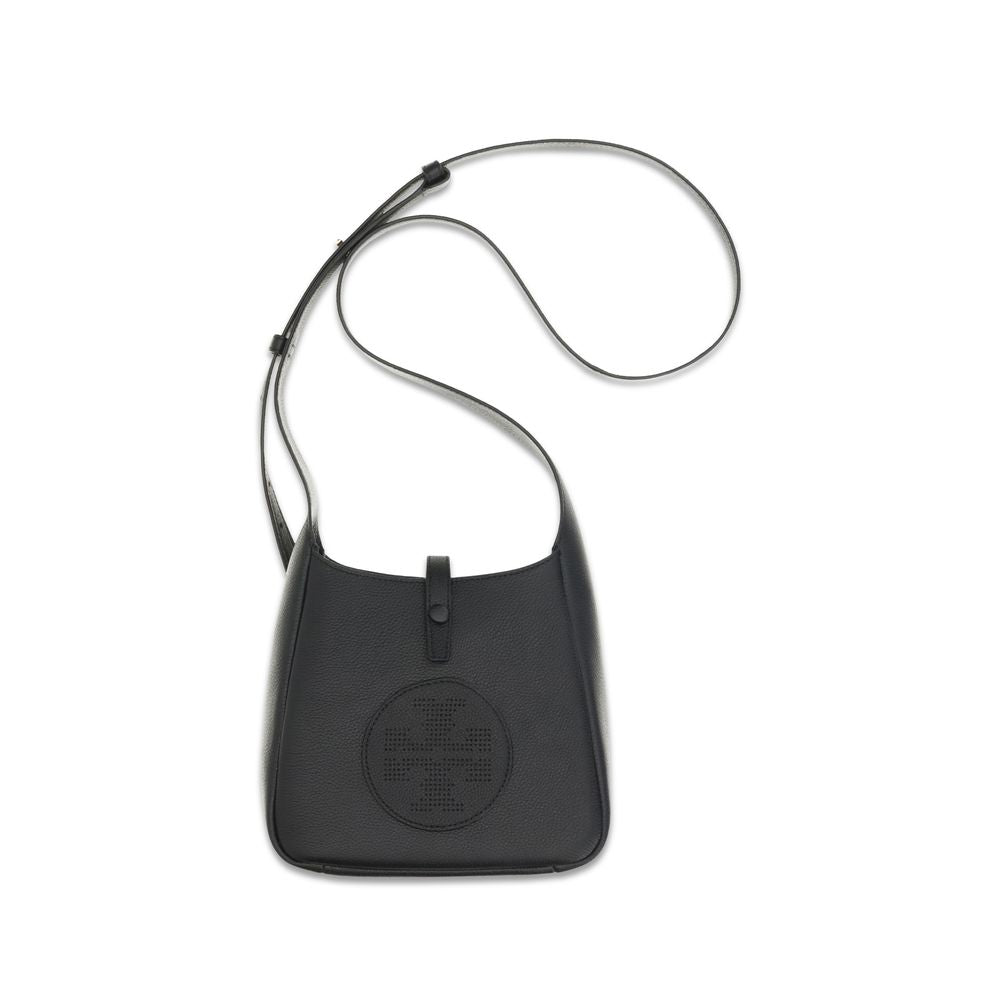 Tory Burch Pebbled Calf Leather Crossbody Bag — Black by Tory Burch